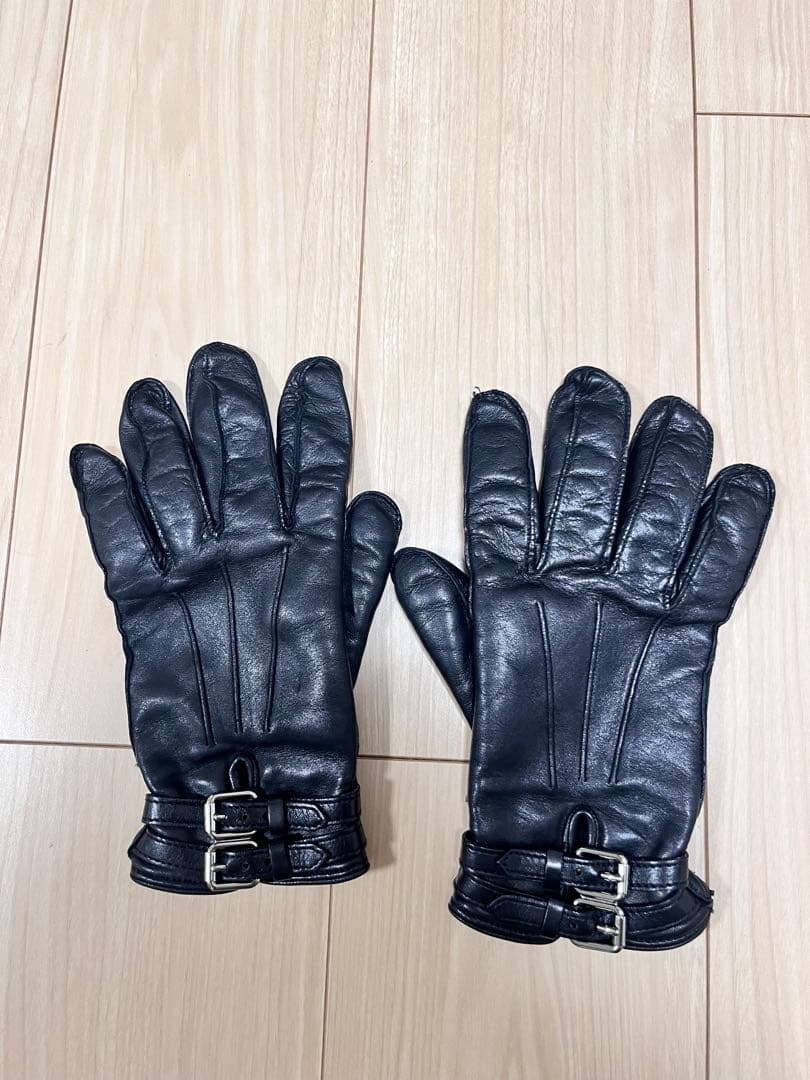 ドルチェ&ガッバーナ　90s 00s バックル　ラムレザー　手袋　グローブ