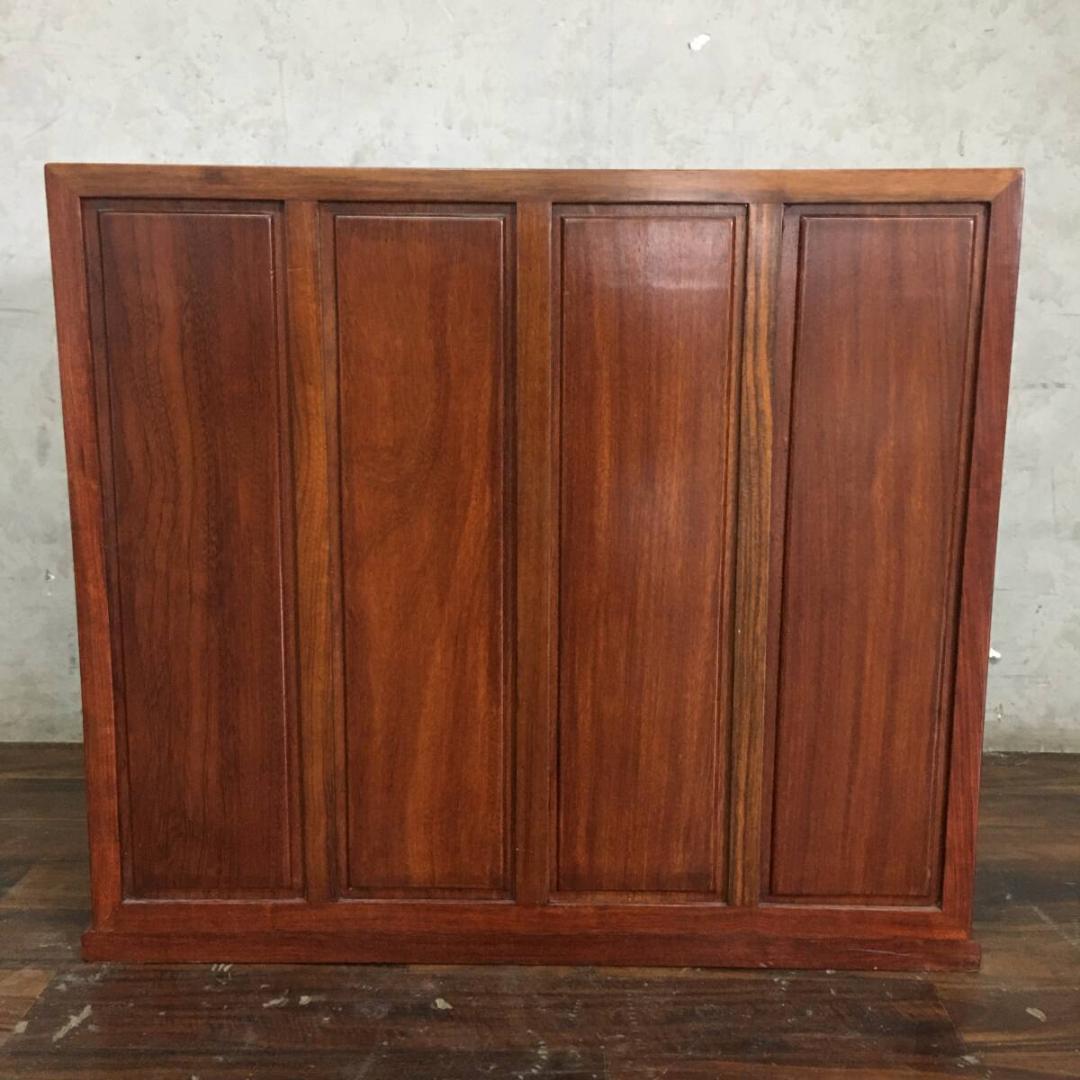 唐木 花梨 螺鈿細工 薬棚 薬箪笥 収納棚 棚 小物入れ 古道具 和家具