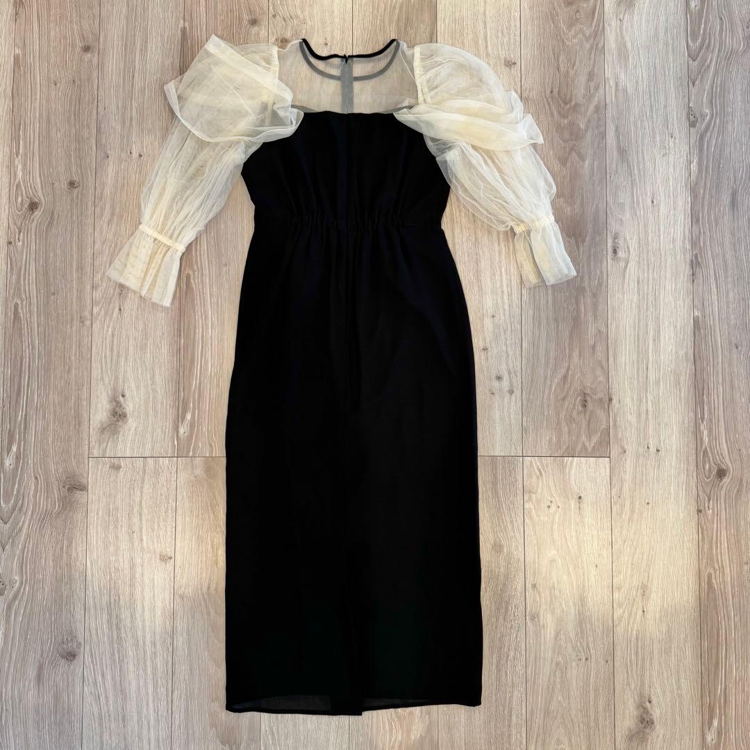 atlo ワンピース ドレス チュール オフショルダー フォーマル Mサイズ