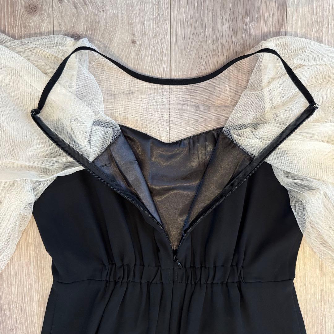 atlo ワンピース ドレス チュール オフショルダー フォーマル Mサイズ