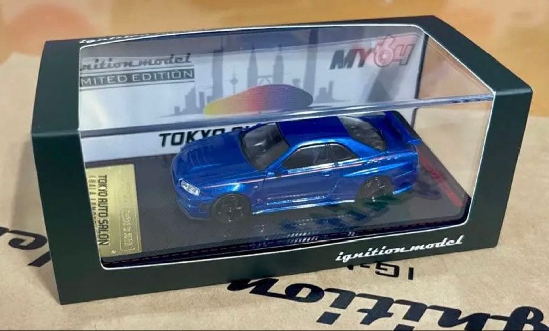 イグニッションモデル Skyline GT-R R34 1/64