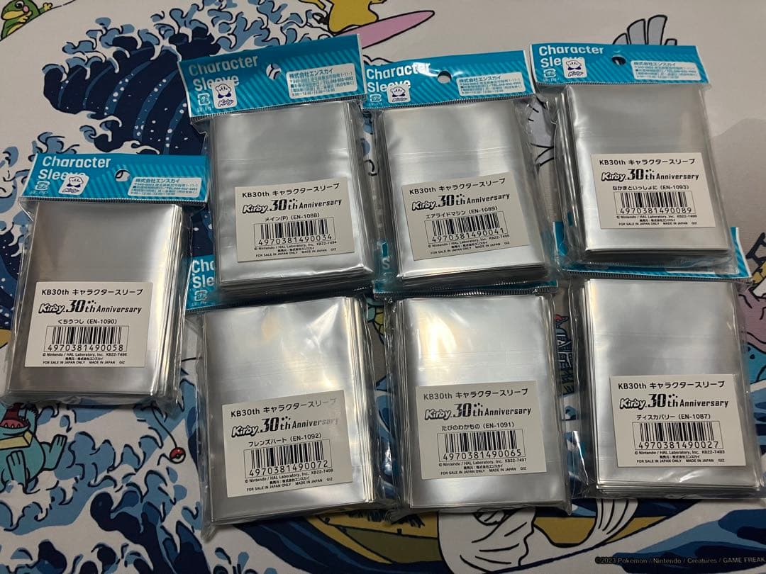 星のカービィ　30周年記念スリーブ　全7種セット