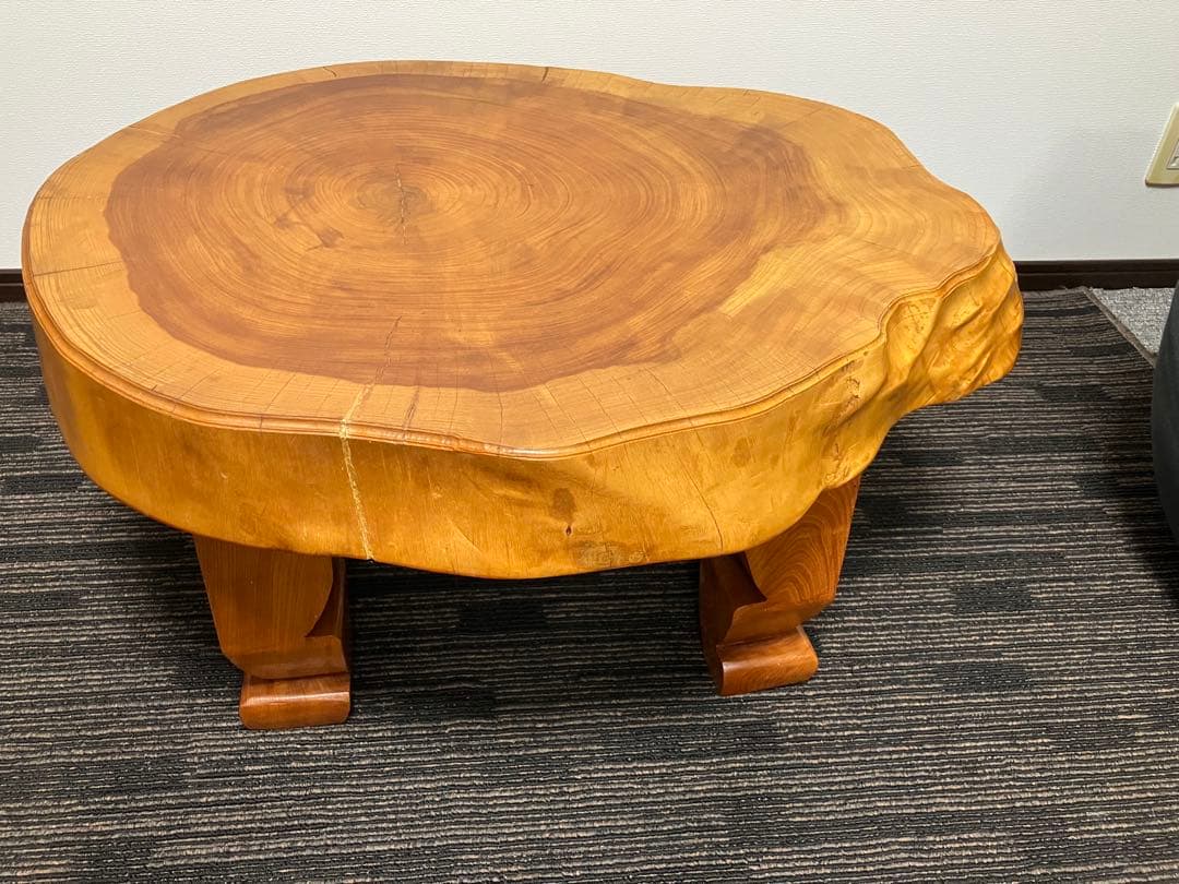 欅一枚板　ローテーブル
