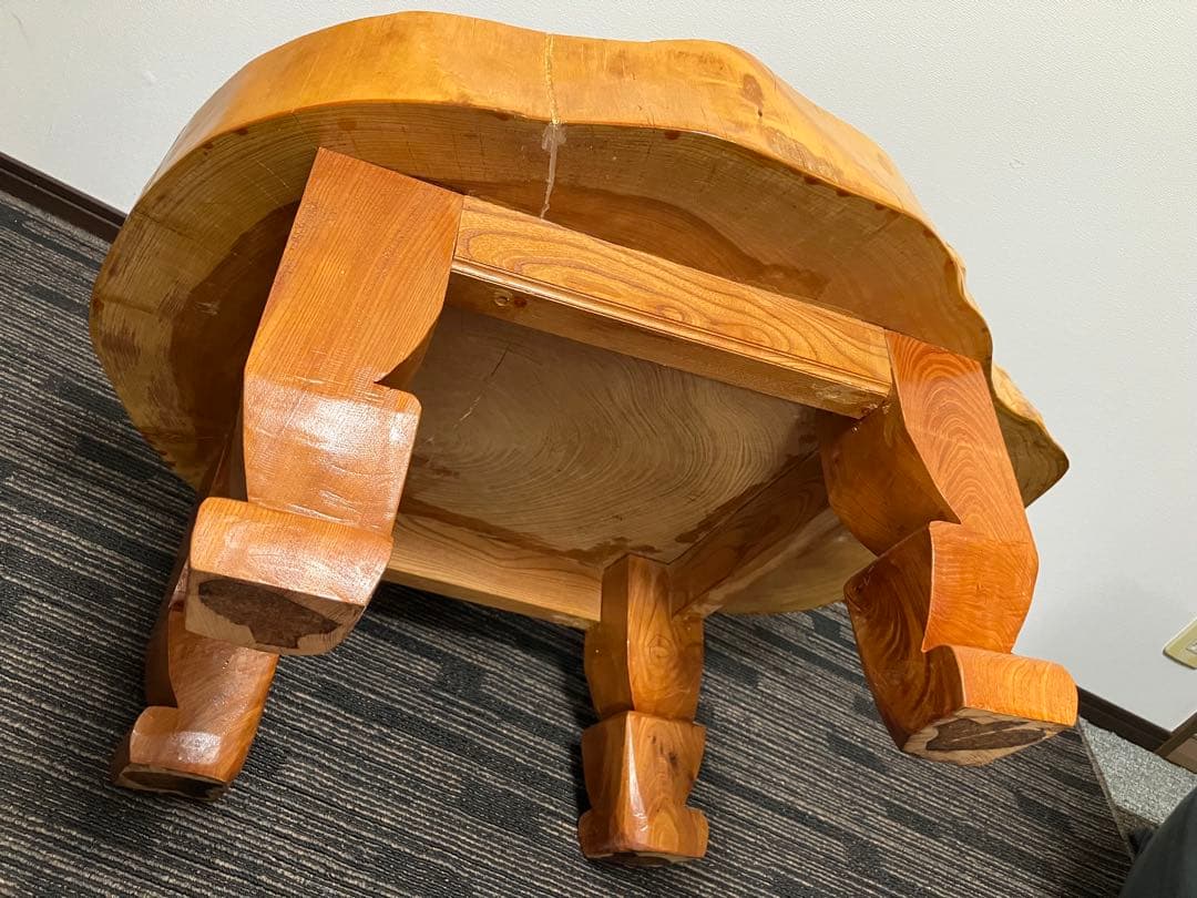 欅一枚板　ローテーブル