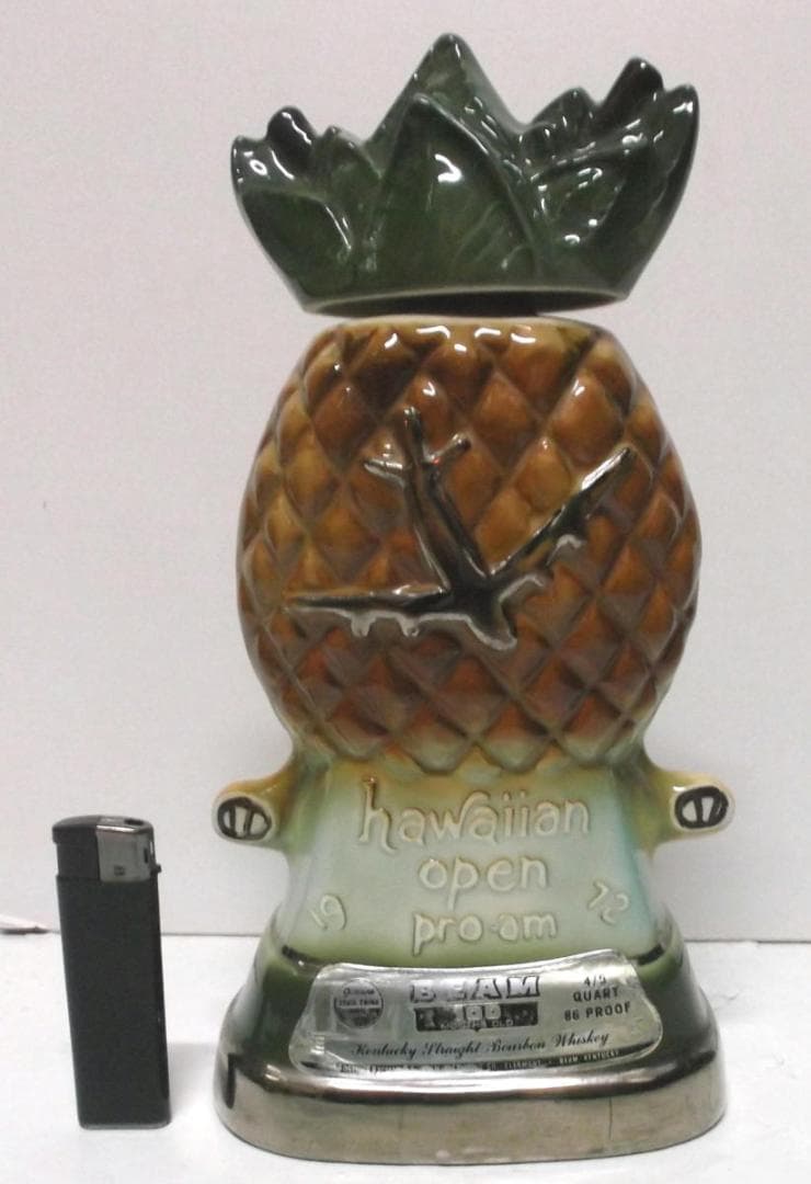 ★パイナップル デカンター Jim Beam ハワイアンオープンボトル