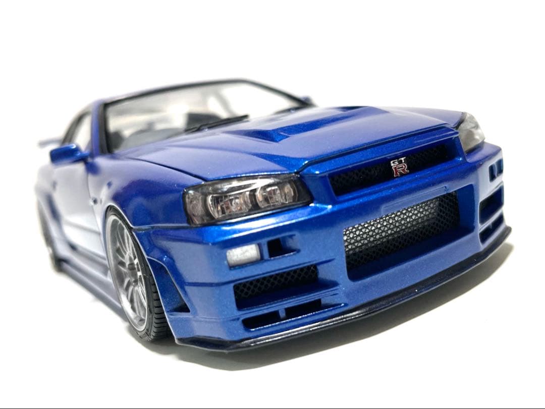 アオシマ1/24⬛︎R34ワイスピ4.2009◼️オコナー仕様レプリカ風⬛︎完成品