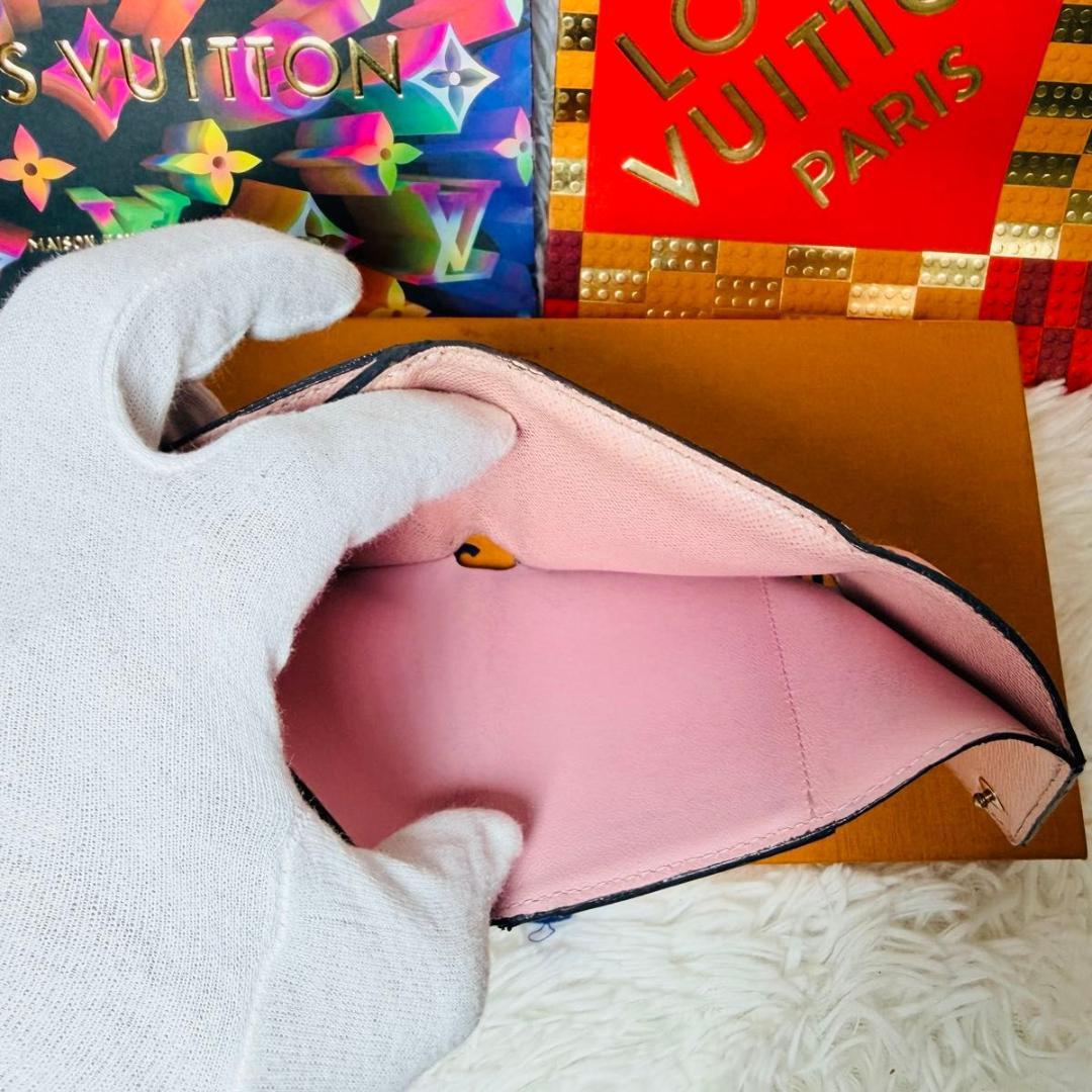 ルイヴィトン モノグラム ポルトフォイユ ゾエ ローズバレリーヌ 三つ折り財布