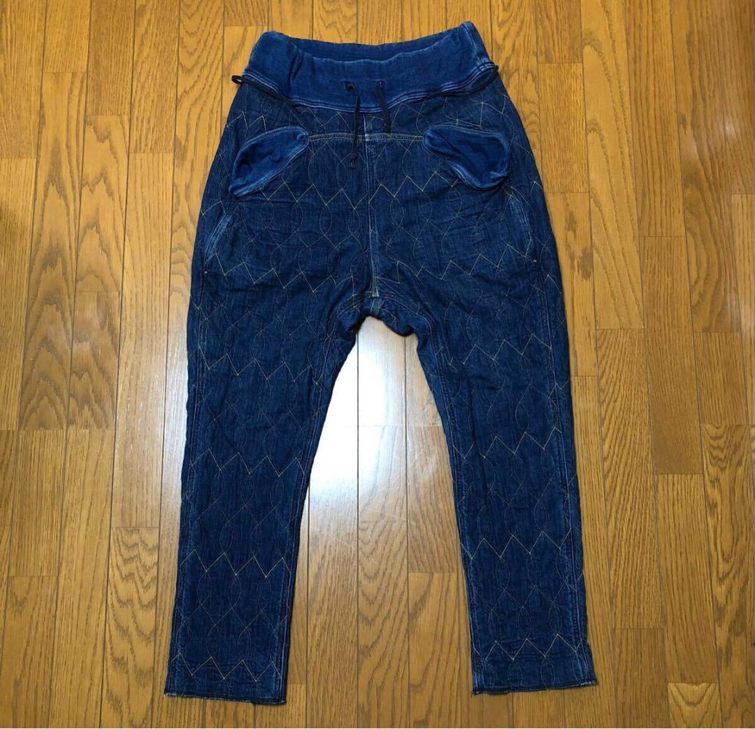 KAPITAL キャピタル デニム ワッフルキルティング サルエルヌーベルパンツ