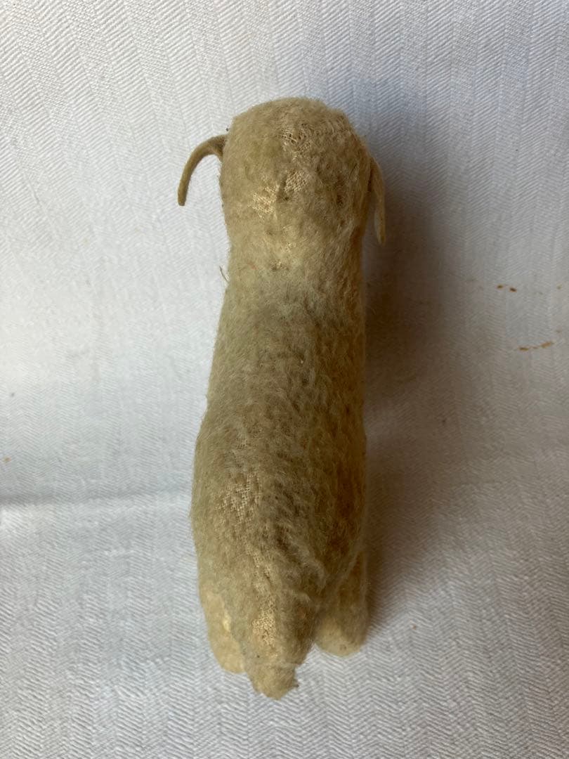 アンティーク 若草色の目をした小羊のぬいぐるみ チェコ プラハ 30s 40s