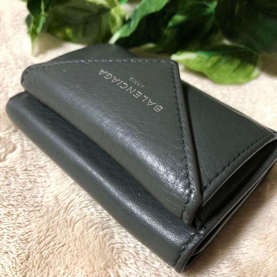 ★ちょこ★美品♡ バレンシアガ　3つ折財布　ペーパーミニウォレット