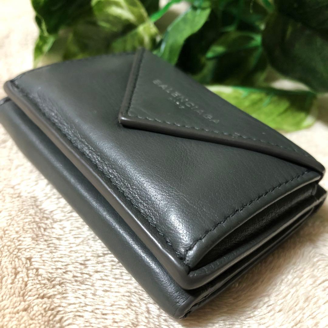 ★ちょこ★美品♡ バレンシアガ　3つ折財布　ペーパーミニウォレット