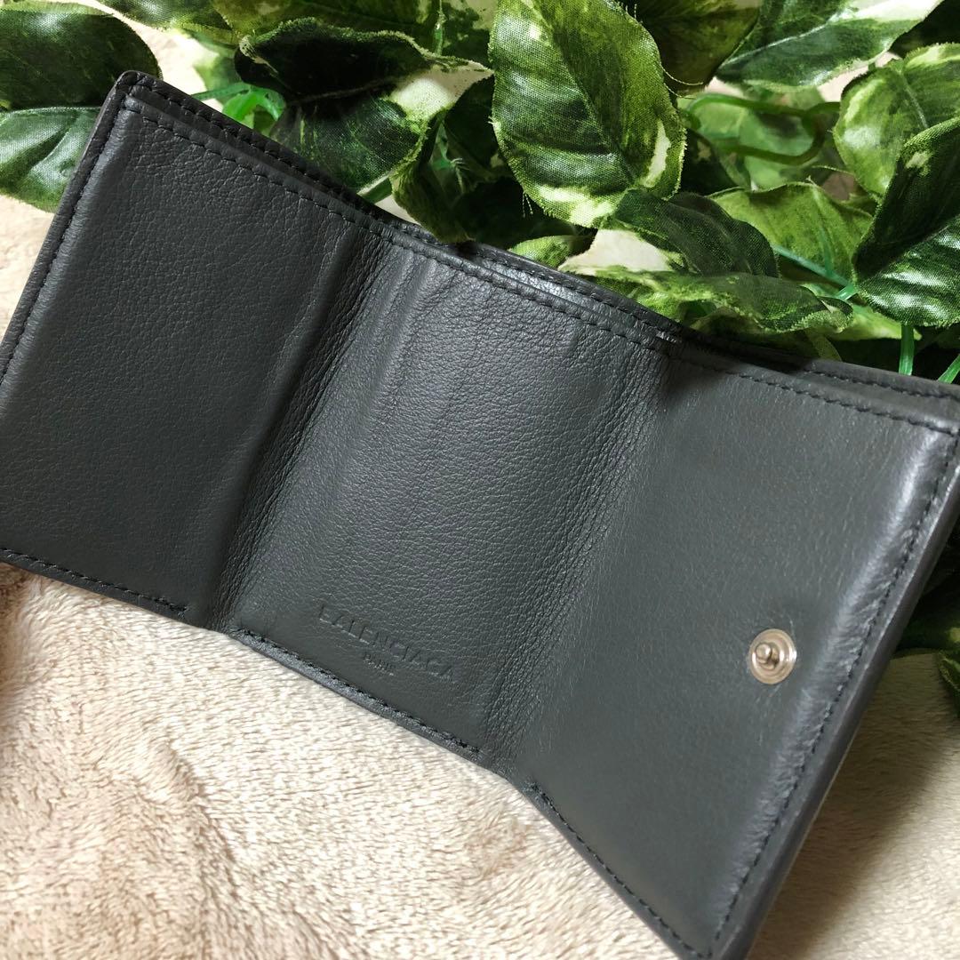 ★ちょこ★美品♡ バレンシアガ　3つ折財布　ペーパーミニウォレット