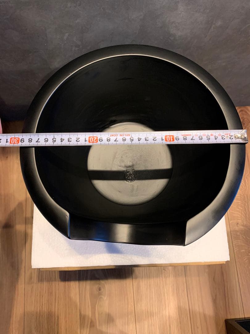 未使用品　茶道具　風炉　黒塗り