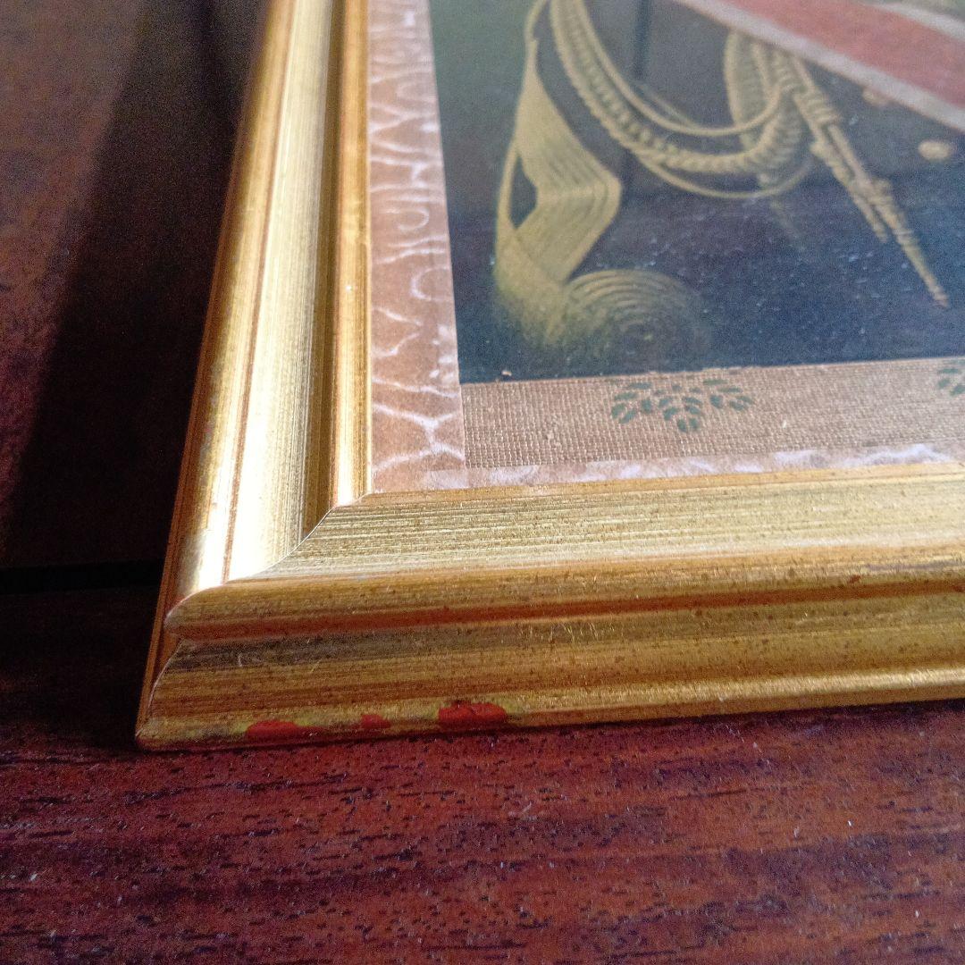 明治天皇の額装　軍服写真