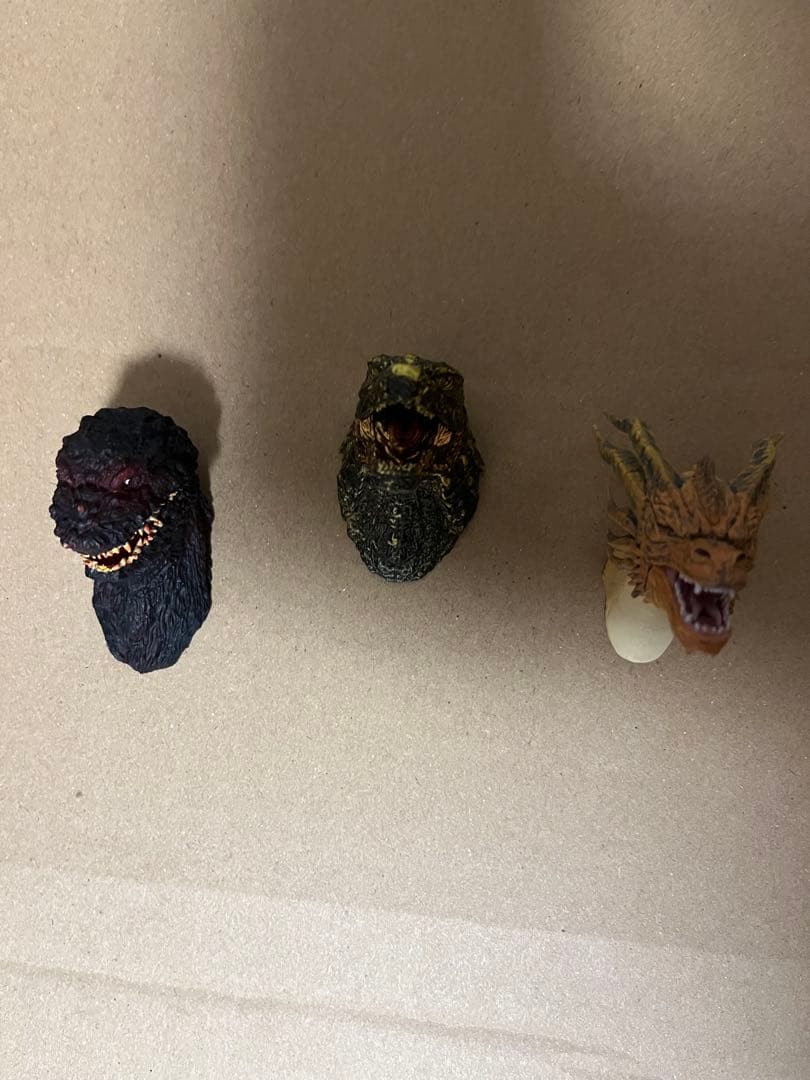 ゴジラ　ヘッドマグネット　3種