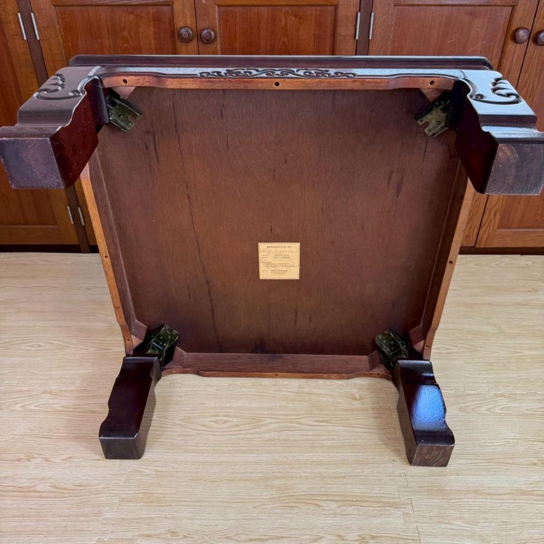 『昭和レトロ』木村研磨　折り畳みテーブル　ちゃぶ台　アンティーク ローテーブル