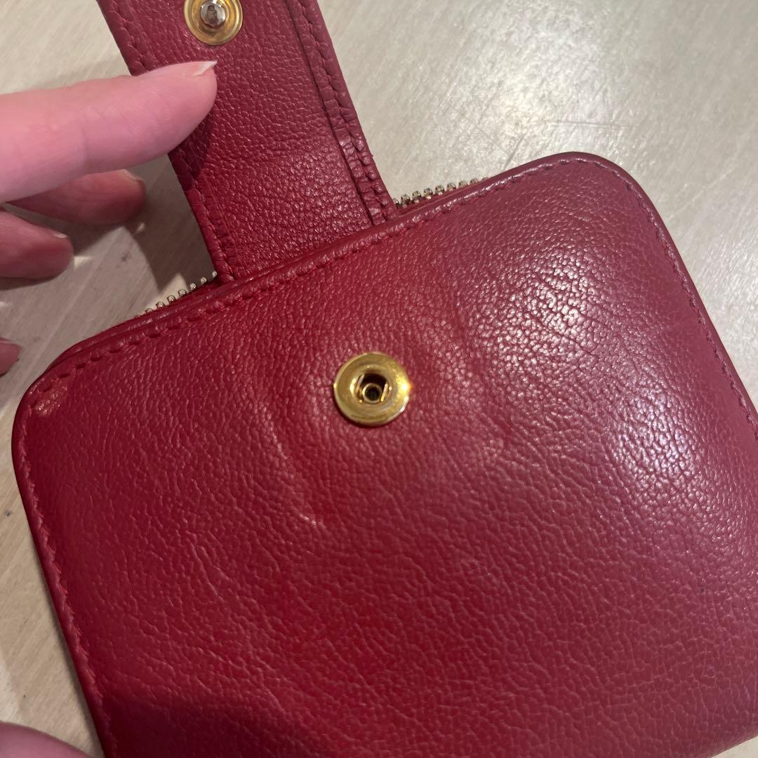 YSL レザー 二つ折り財布