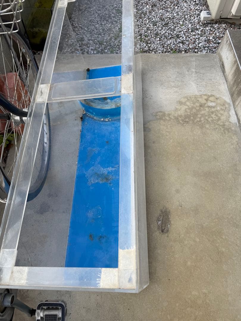 120cm アクリル水槽　オーバーフロー加工済