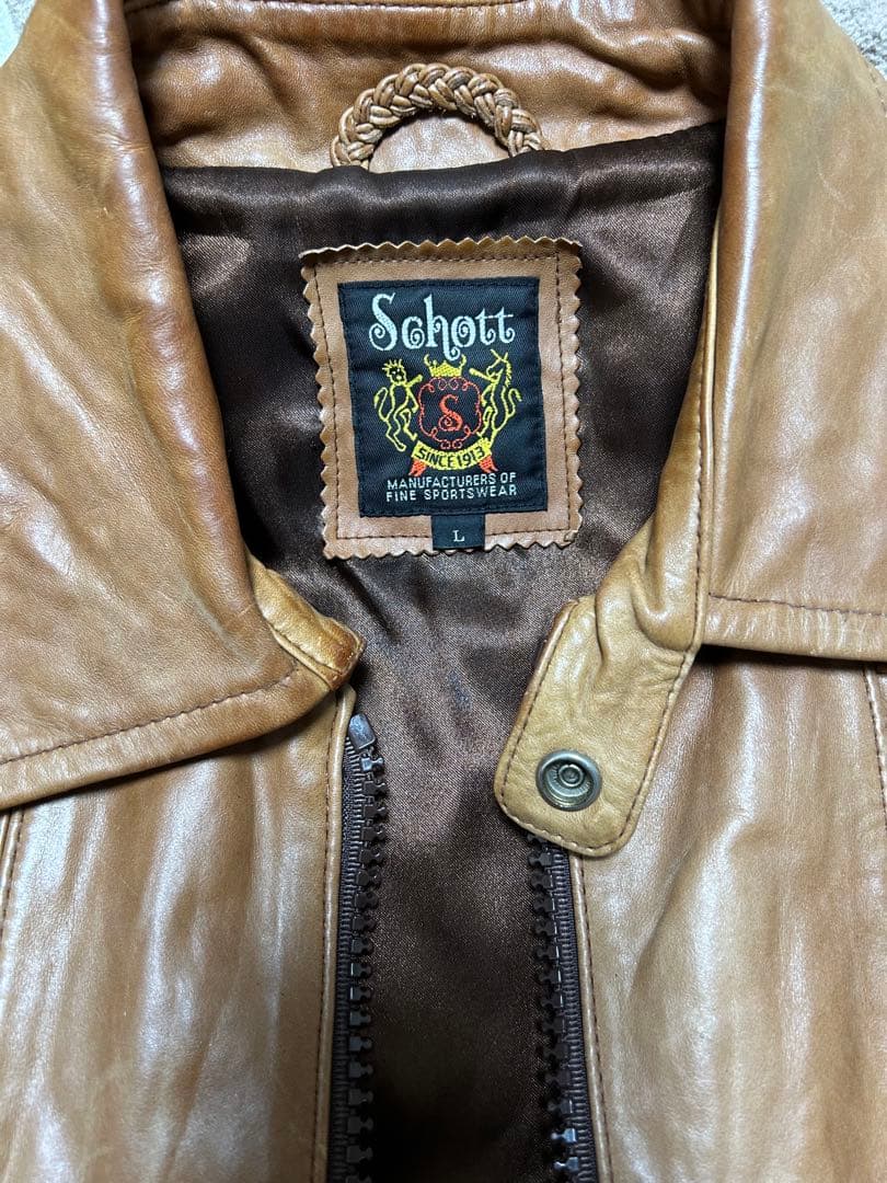 レア物　【Schott】 ホースハイド　レザージャケット