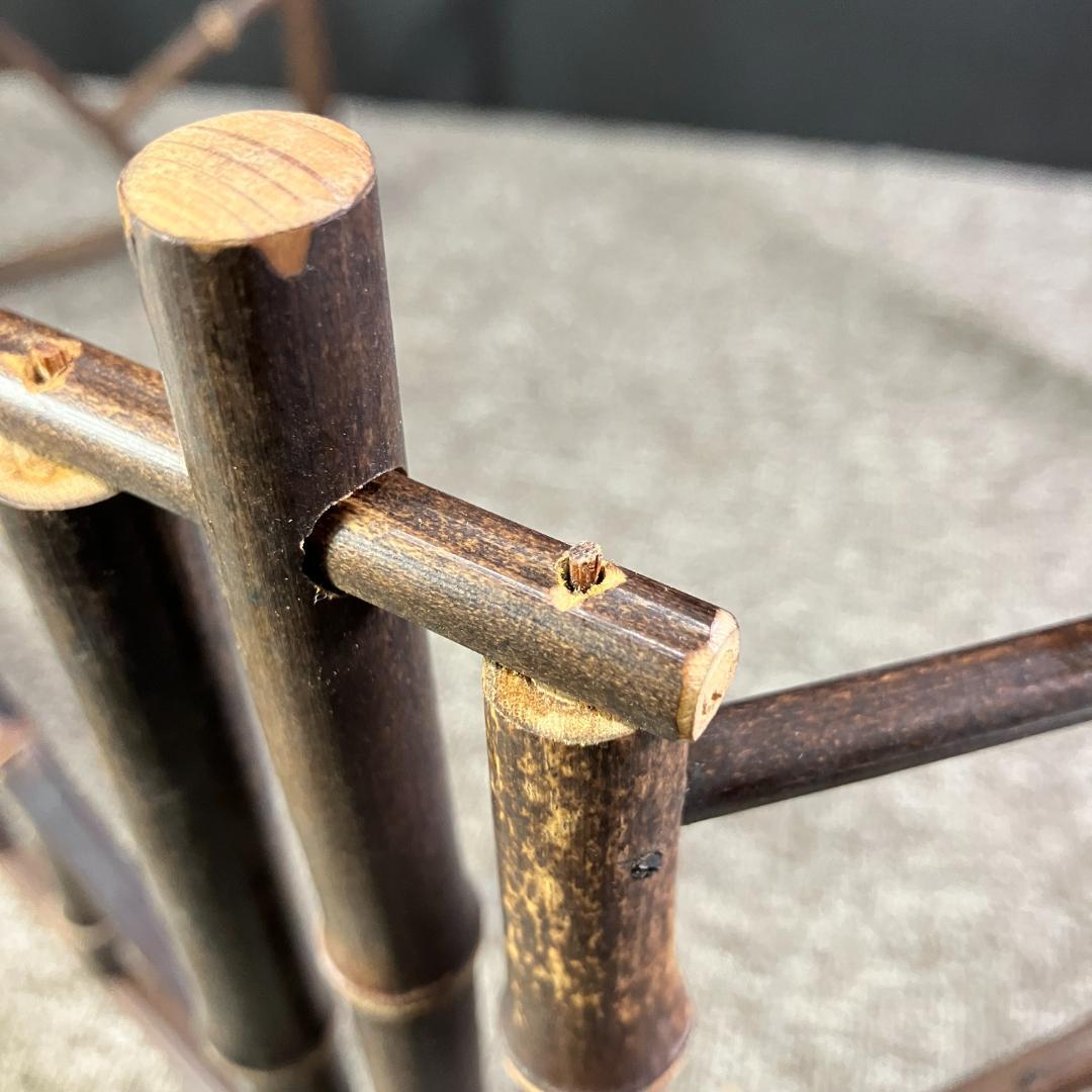 竹製 結界灯屏 四つ折 茶道具 煎茶道具 Sh0115-02