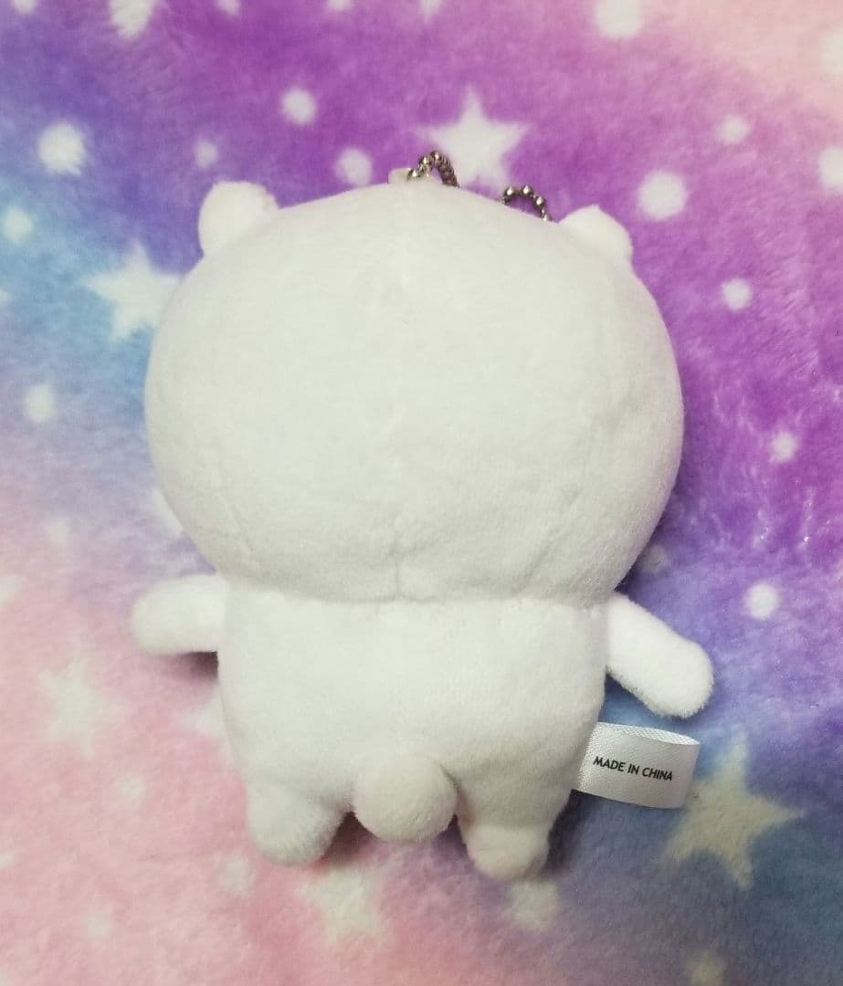 自分ツッコミくま キーホルダー ぬいぐるみ 笑顔