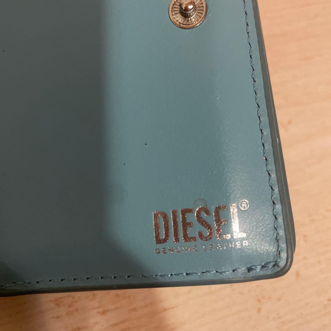 DIESEL ディーゼル　Dロゴ　カウレザー　三つ折りウォレット