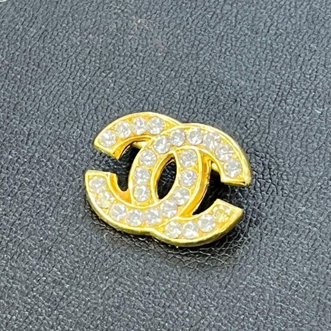 ⭐美品⭐シャネル ココマーク ヴィンテージ ブローチ ゴールド ラインストーン