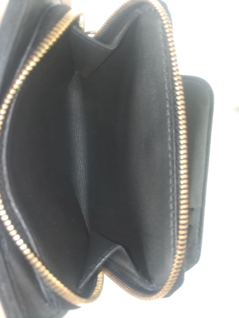 し*こ様 ルイヴィトン ニューウェーブ ジプト ファスナー 折り財布 ブラック