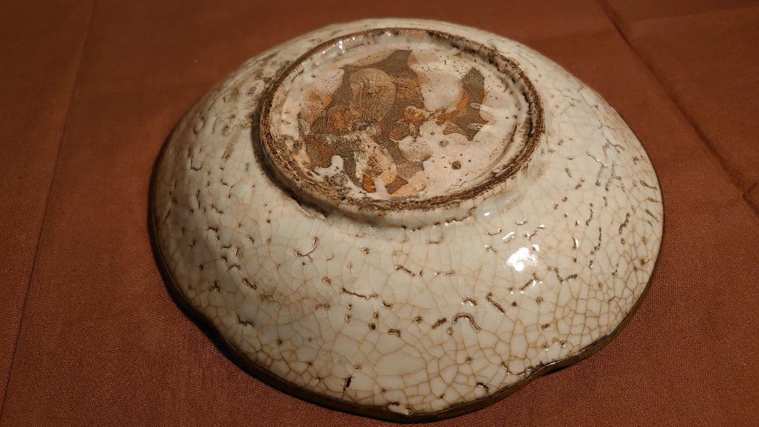 李朝　白磁　古染　染付　龍の図　銀縁　古玩　鑑賞陶器　蔵出し