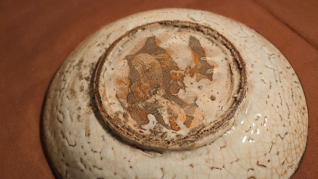 李朝　白磁　古染　染付　龍の図　銀縁　古玩　鑑賞陶器　蔵出し