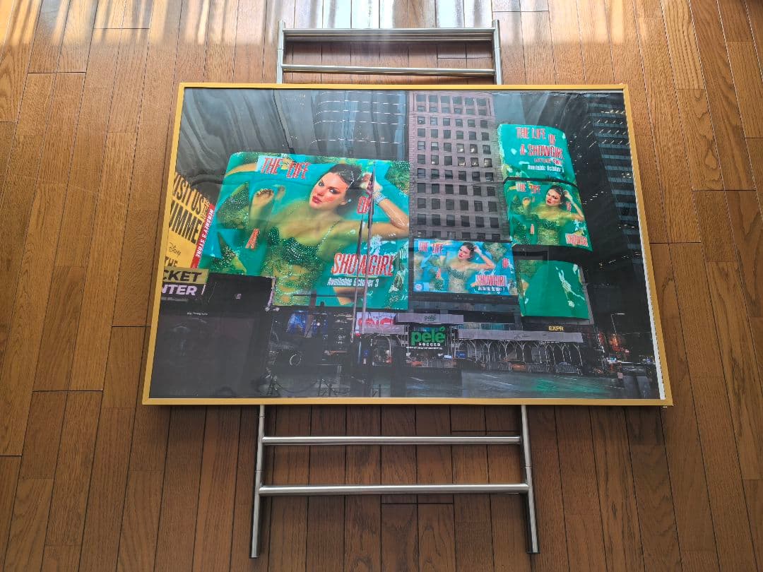 ミュージシャン \"The Life of a Showgirl\" in Times Square