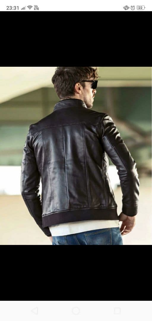 【新品】AKM　シングルライダース　レザージャケット　シープスキン　羊革