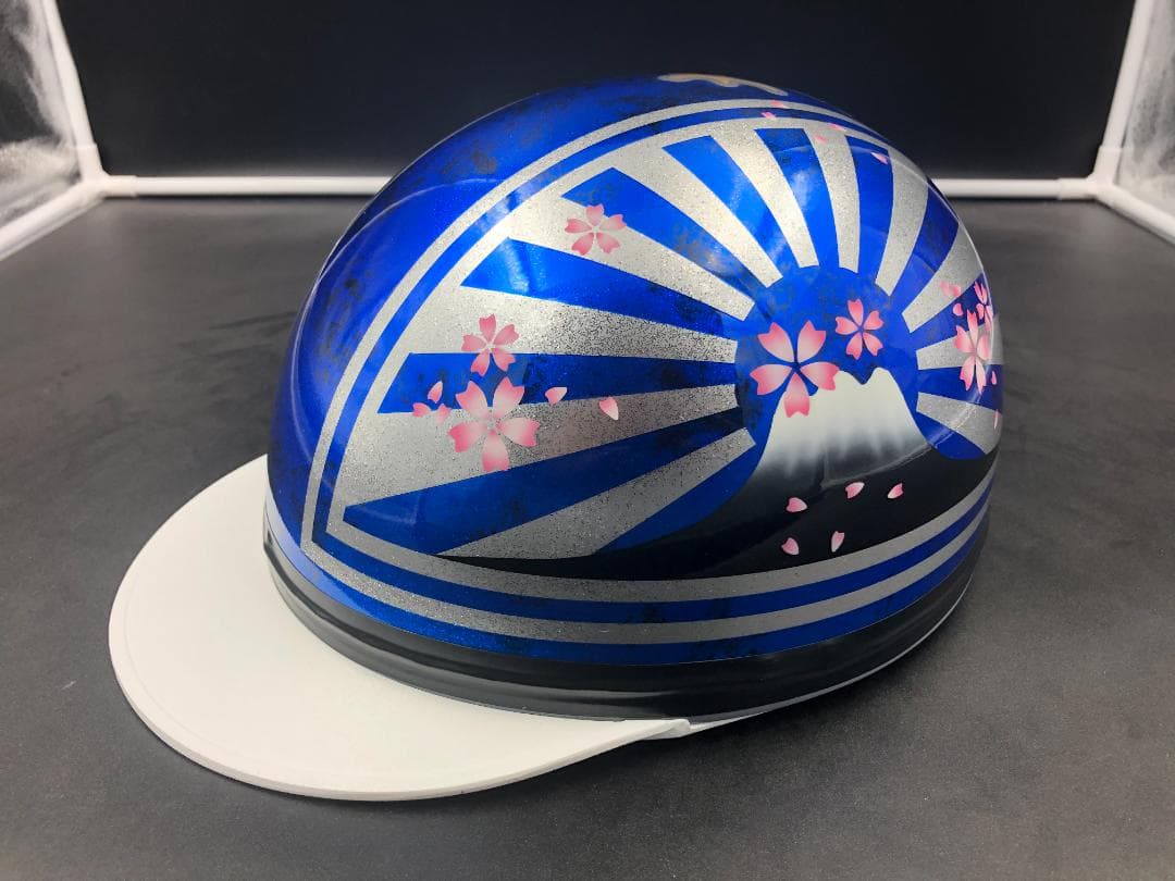 コルク半　カスタム　富士日章　三つボタン　ブルーラップ　ラメ　桜　高級クリヤ