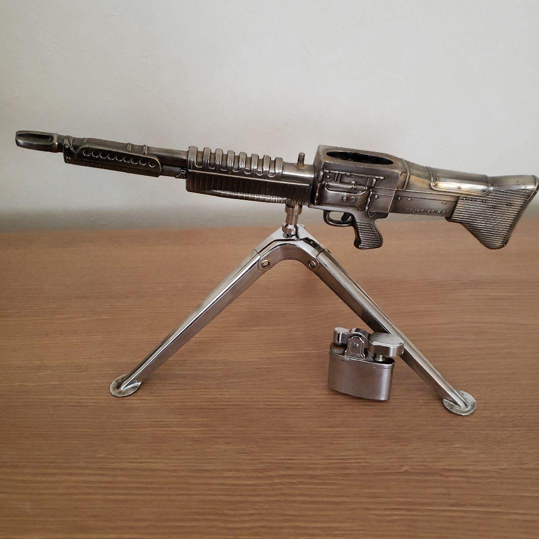 M60　ライフル金属製フィギュア 　三脚スタンド付きライター