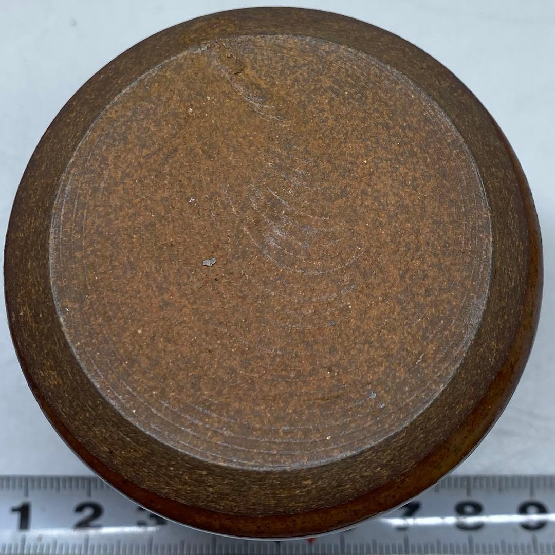 ☆茶3平安　笹田仁史　廣澤写茶入　共箱　高さ約8cm 東N7-1025②