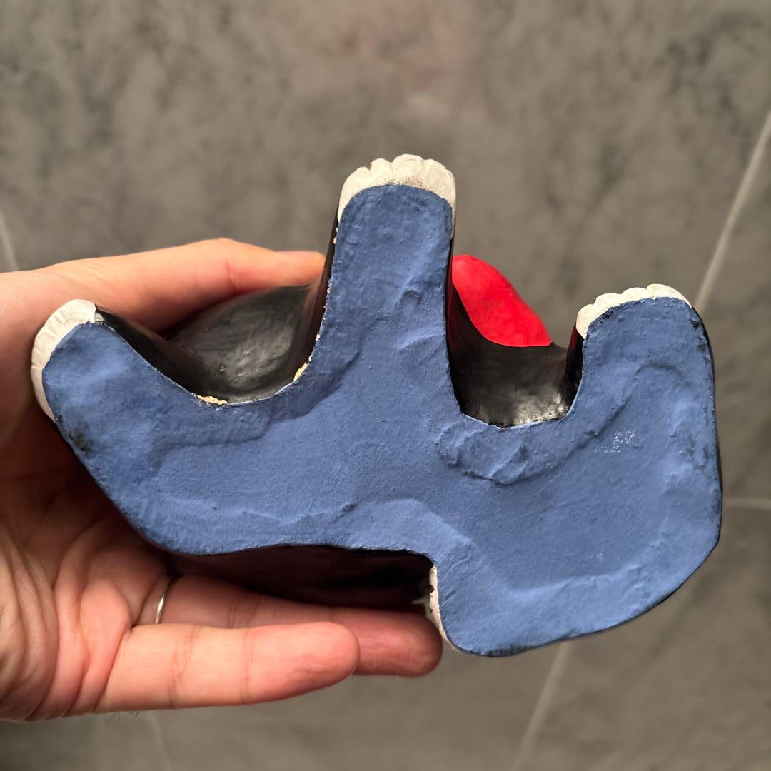 郷土玩具 秋田 民藝　中山土人形 美しい色彩と手仕事の「熊乗り金太郎」