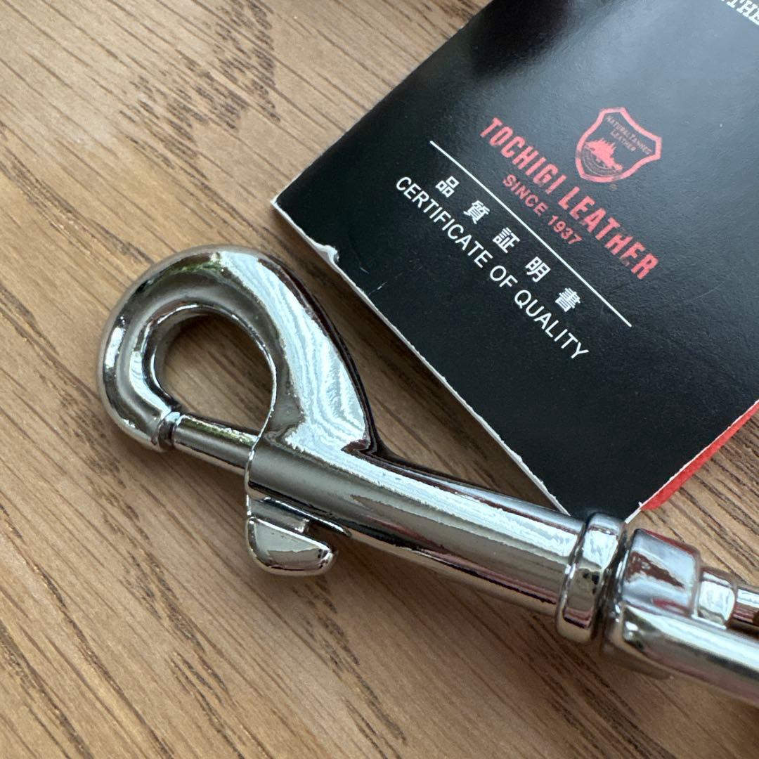 新品【coloco】犬用リード／栃木レザー　18mm 90cm ライトブラウン