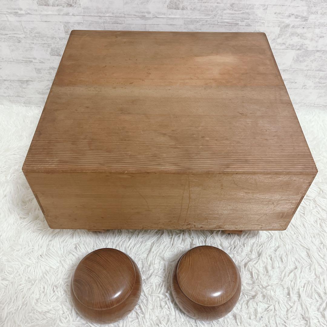 囲碁盤 蛤碁石 32号 那智黒碁石 へそ付 脚付き碁盤 ハマグリ 本榧? 新榧?