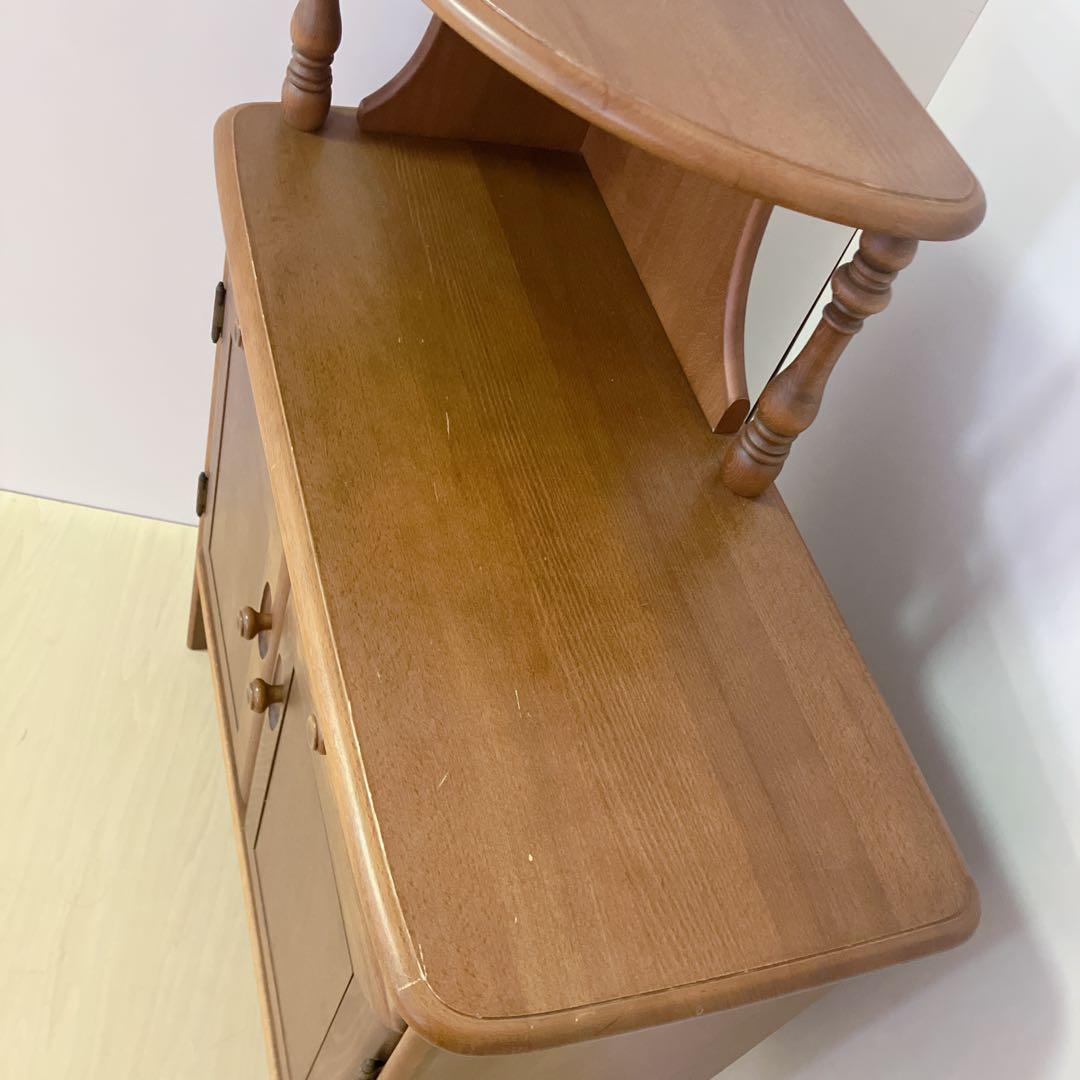 Karimoku カリモク 木製 電話台、FAX台　キャビネット　サイドボード