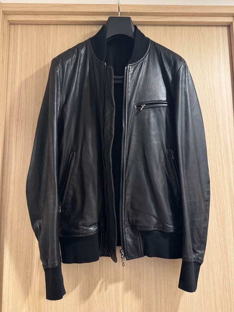 ATTACHMENT(アタッチメント) レザーライダースジャケット 黒