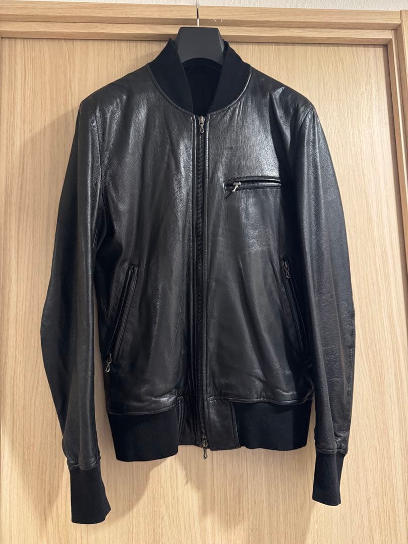 ATTACHMENT(アタッチメント) レザーライダースジャケット 黒