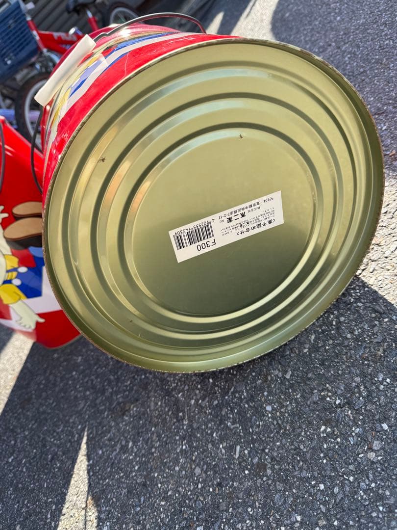 不二家ペコちゃんスツール(スチール)缶 2個まとめ売り