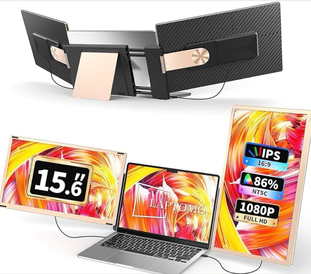 【極美品✨️】LAPTOMO S6 ノートパソコン トリプルモニター 付属品完品