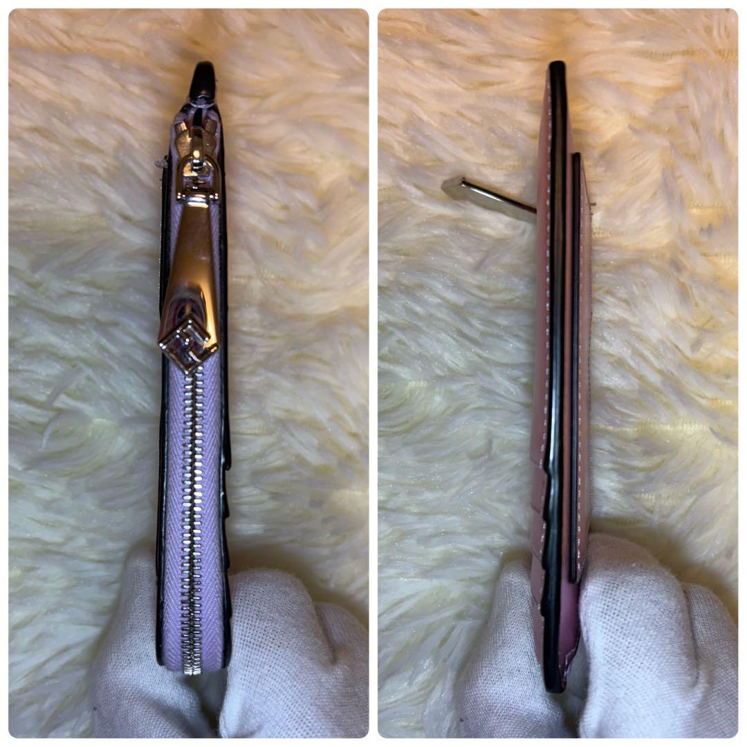 極美品 FENDI FFダイヤモンド フラグメントケース ラミネート 小銭入れ