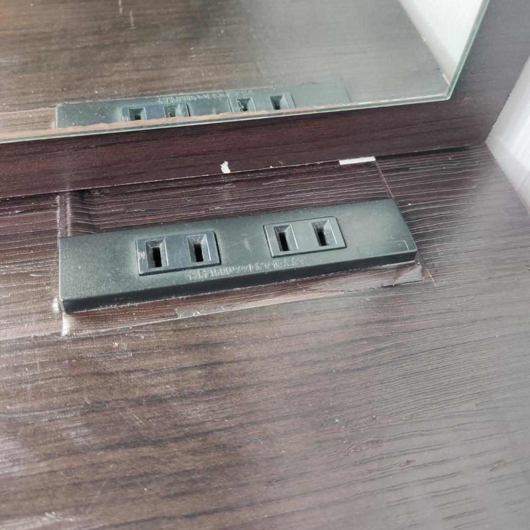 ニトリ　一面鏡ドレッサー　５９×３９×１１３　ブラウン　レトロ