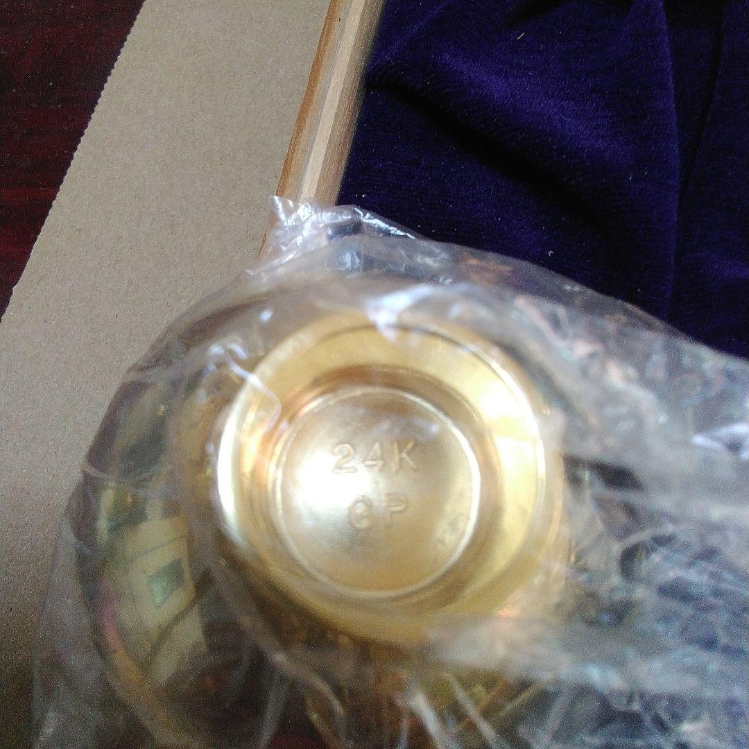 昭和レトロビンテージ月光金杯5個セット木箱付き直径約６cm(新品未使用)