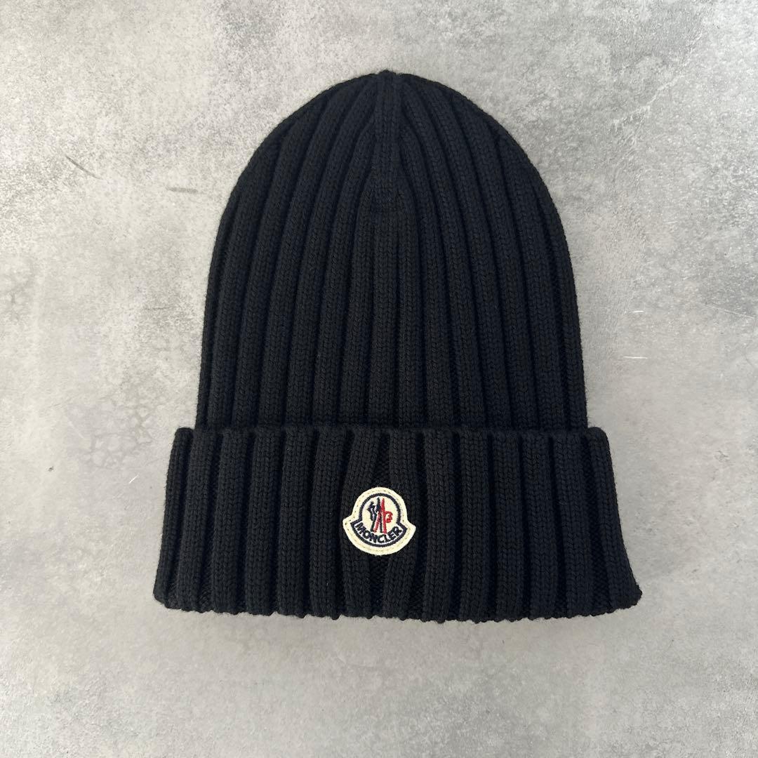 レディース MONCLER モンクレール ブラック ニット帽