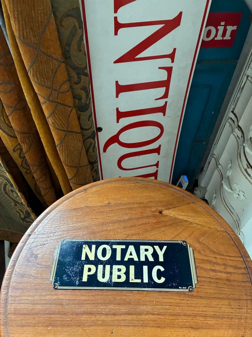 アンティーク　メタル　サイン　プレート　標識　看板②　ニューヨーク　アメリカレア