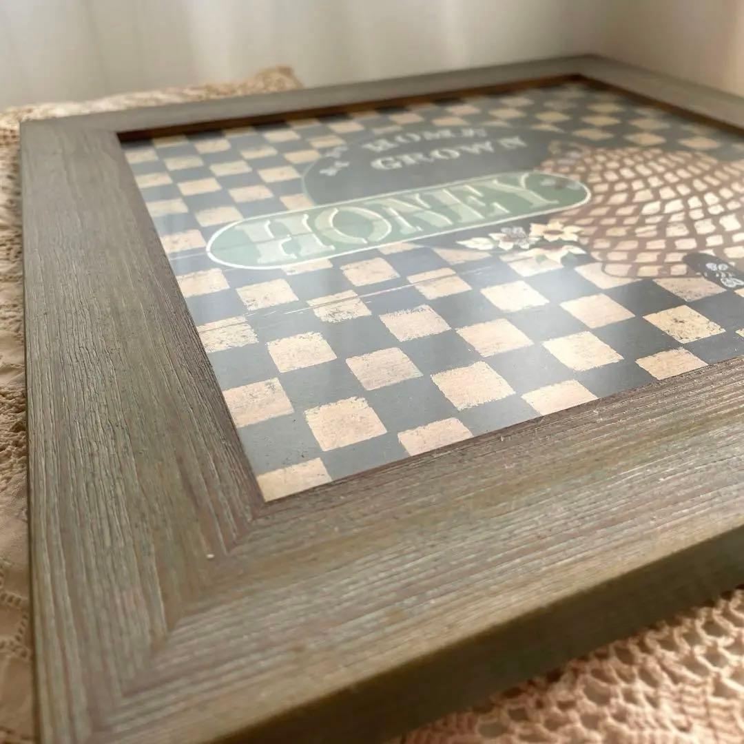 古いフランスの額 木製フレーム ハニー