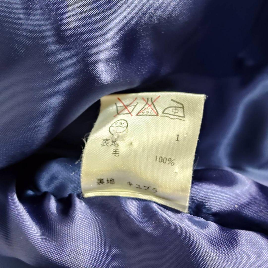 ラルフローレン マキシ丈 ダブルチェスターコート ウール ネイビー 美品